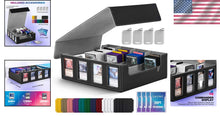 Load image into Gallery viewer, Durable Trading Card Case with Removable Lid and 24 Dividers - Perfect for MTG