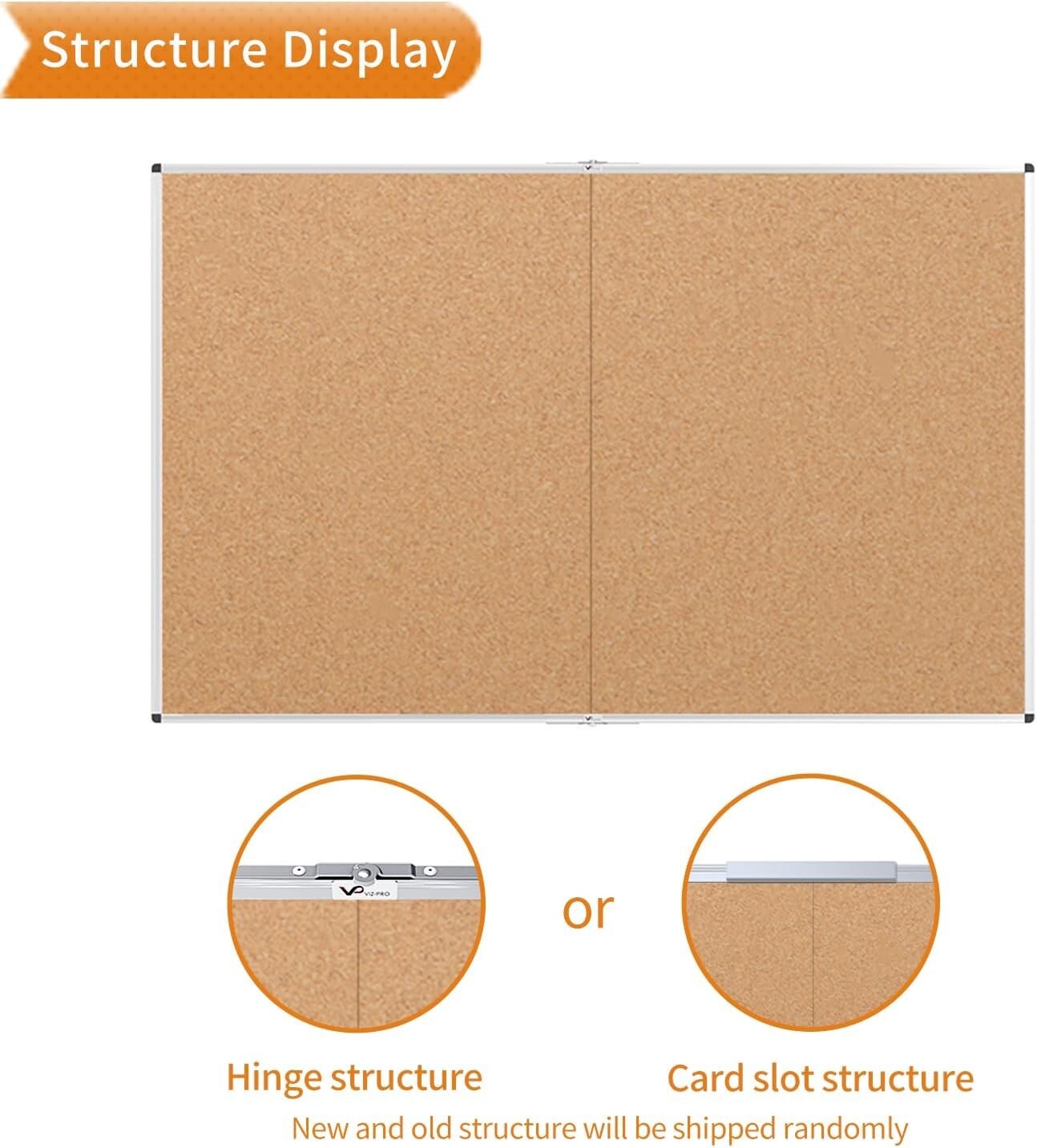Self-Healing Corkboard 60" x 36" with Elegant Silver Frame - Multi-Use Design