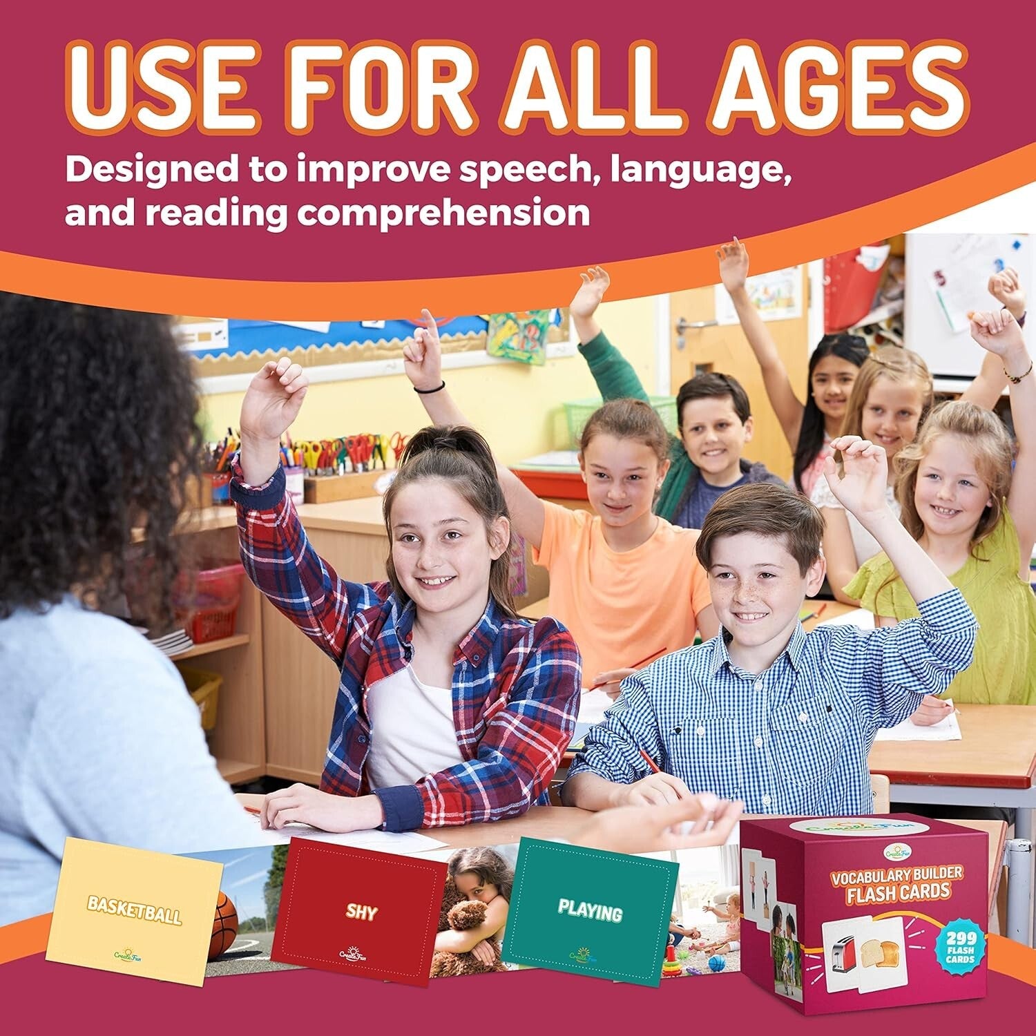 High-Quality Educational Flash Cards with Real Images - 299 Vocabulary Cards