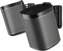 Load image into Gallery viewer, Black Wall Mount for SONOS One Speaker - Secure Tilt &amp; Swivel Functionality