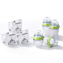 Load image into Gallery viewer, Eco-Friendly Silicone Baby Bottle Set - 7 Pieces, Colic Prevention &amp; Easy Clean