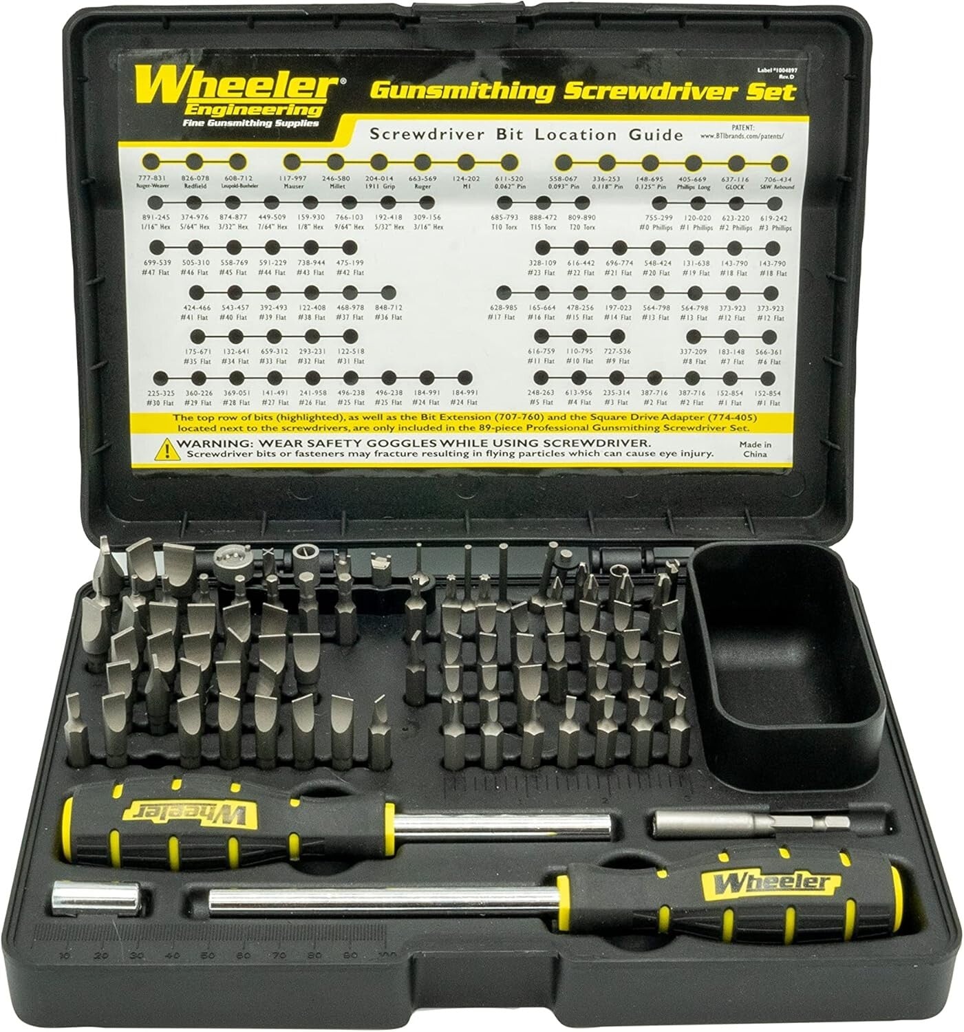 Complete 89-Piece Screwdriver Set for Gunsmithing with Durable Construction