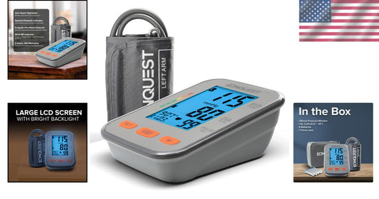 Automatic Upper Arm Blood Pressure Monitor with Extra Large Cuff & LCD Display