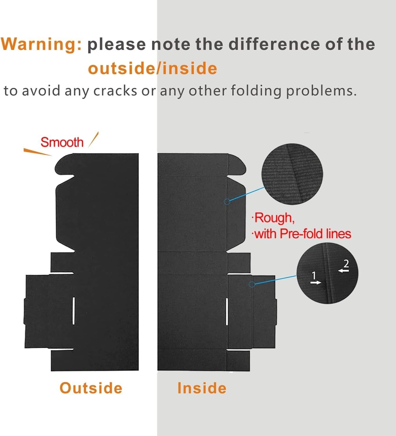 Eco-Friendly 400 Count 5x5x2'' Black Cardboard Mailers - Lightweight & Durable