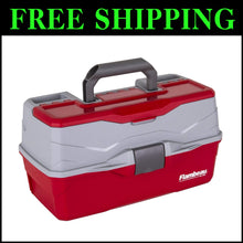 Load image into Gallery viewer, Classic 3-Tray Fishing Tackle Box with Water-Resistant Design &amp; 32 Compartments