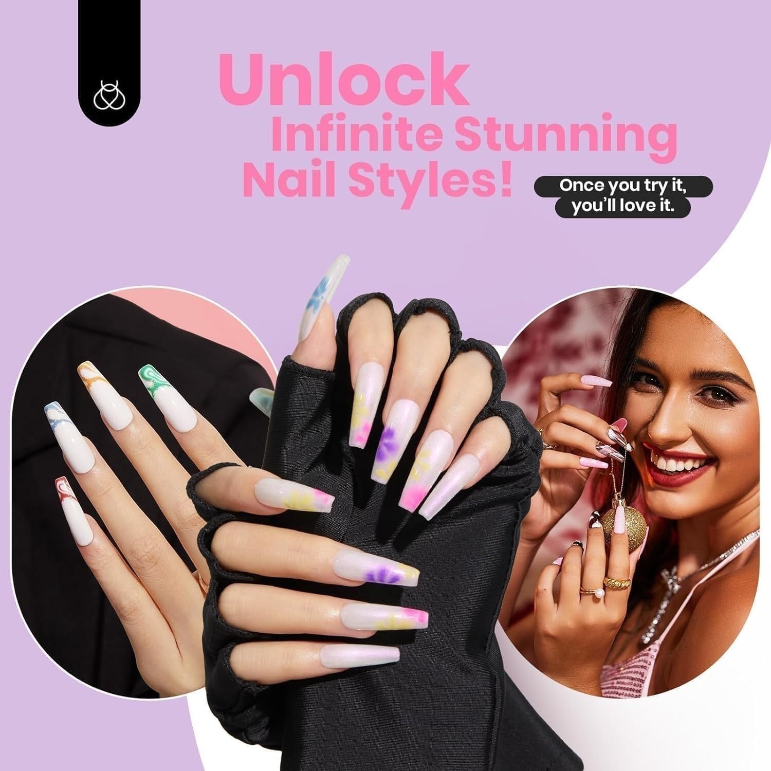 Beetles Gel Nail Polish Set with 32 Spring Colors & 36W UV Lamp - 53Pcs Kit