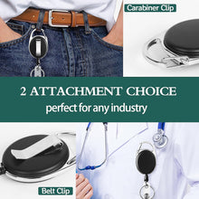 Load image into Gallery viewer, Versatile 50Pcs Badge Reels with Heavy-Duty Clips &amp; 26-Inch Retractable Cord