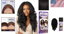 Load image into Gallery viewer, What Lace 13X6 Glueless Synthetic Wig with Pre-Plucked Hairline in Off Black 1B