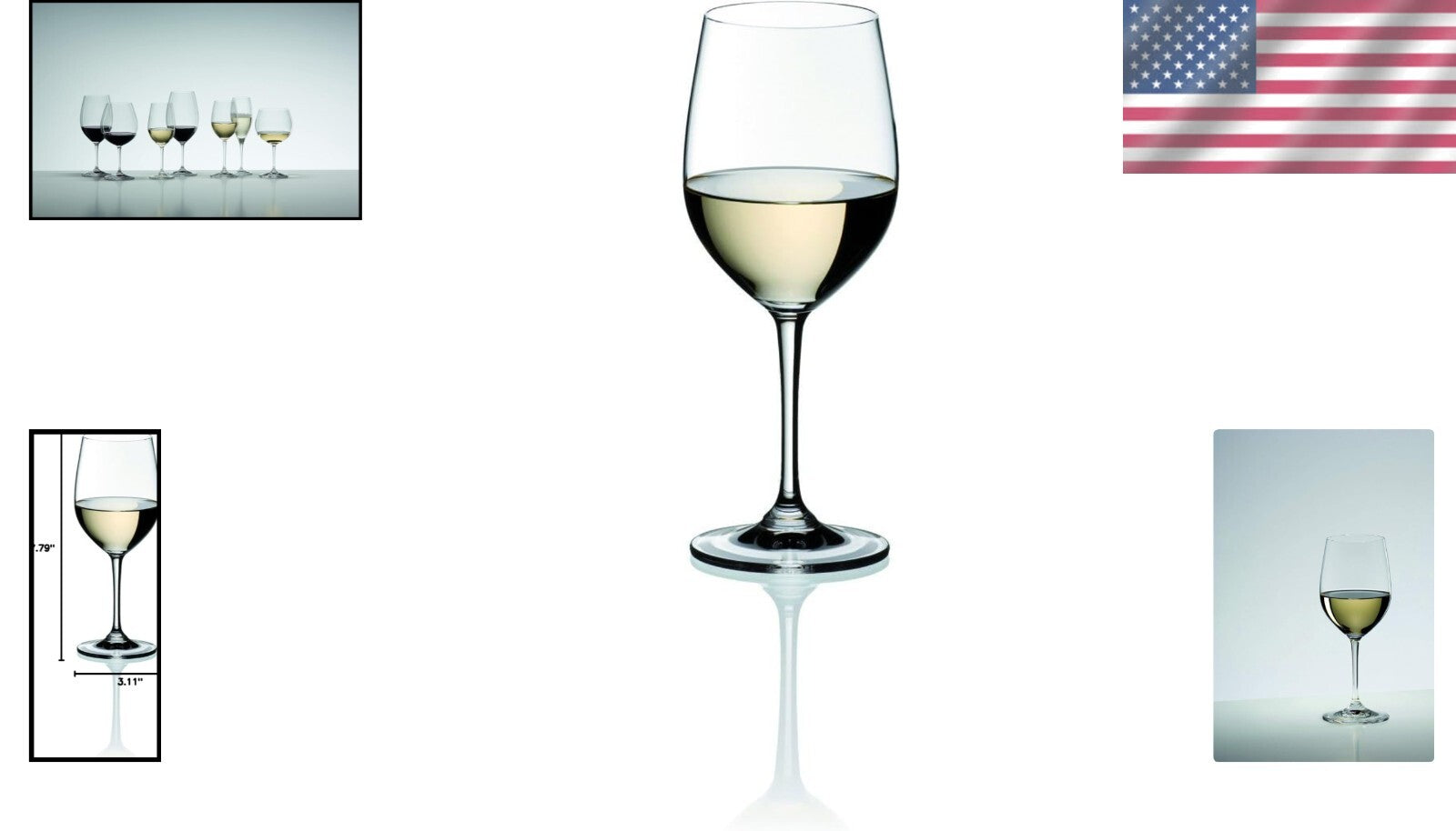 4-Pack Clear Viognier/Chardonnay Wine Glasses - Elevate Your Wine Experience