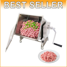 Load image into Gallery viewer, Hakka 30lb Manual Meat Mixer - Stainless Steel Tilt Tank for Effortless Mixing