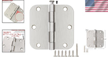 Load image into Gallery viewer, Versatile 3.5" Brushed Nickel Hinges Set - 42 Pack with 252 Screws Included