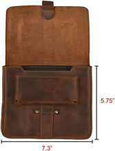 Load image into Gallery viewer, Lightweight Handmade Leather Tablet Cover with Unique Patina - Perfect Gift Idea