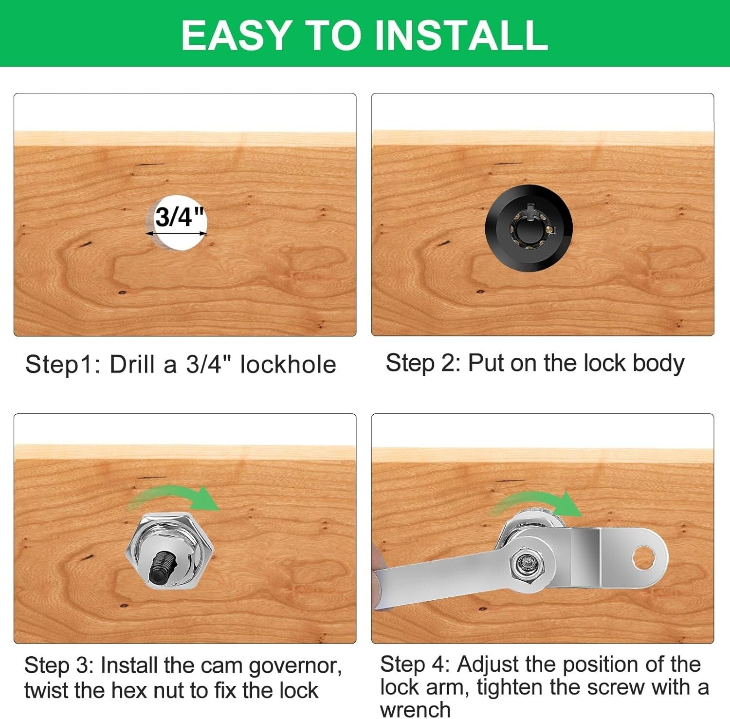 Durable Keyed Alike 10-Pack RV and Camper Locks - Protection for Your Valuables