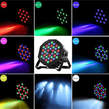Load image into Gallery viewer, Versatile 6 Pack RGB Stage Lights - Remote Control, Hexagonal Design, 7 Modes
