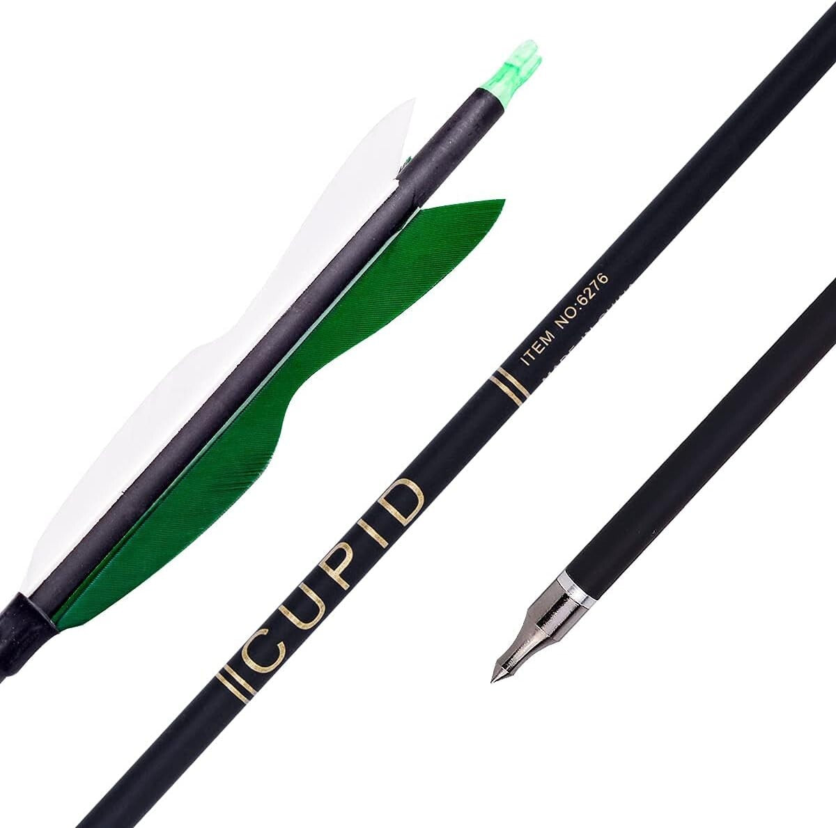 Archery Carbon Arrows 31.5" with Adjustable Nocks & Turkey Feathers - 12 Pack