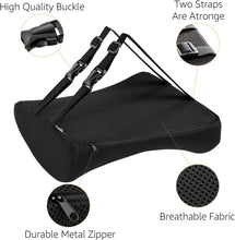 Load image into Gallery viewer, Memory Foam Seat Cushion &amp; Lumbar Support - Ergonomic Black Office Solution