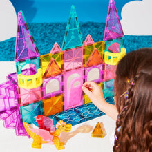 Load image into Gallery viewer, Safe and Durable Castle DLX Magnetic Set - 48-Piece Imaginative Play Experience