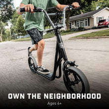 Load image into Gallery viewer, BMX-Style Kick Scooter with 12-Inch Air Tires for Kids Ages 6 and Up
