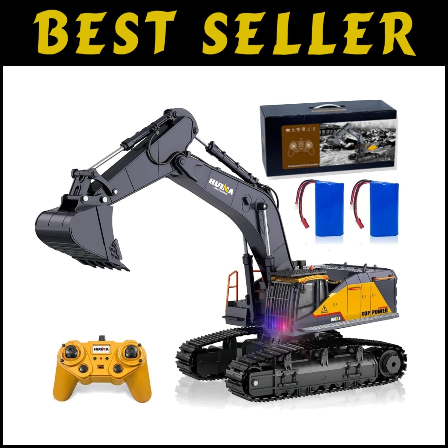 22 Channel RC Excavator Toy - Realistic Digging Experience with Lights & Sounds