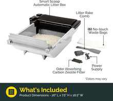 Load image into Gallery viewer, Effortless Self-Cleaning Cat Litter Box - Quiet, Compact &amp; for 2 Cats (6-16 lbs)