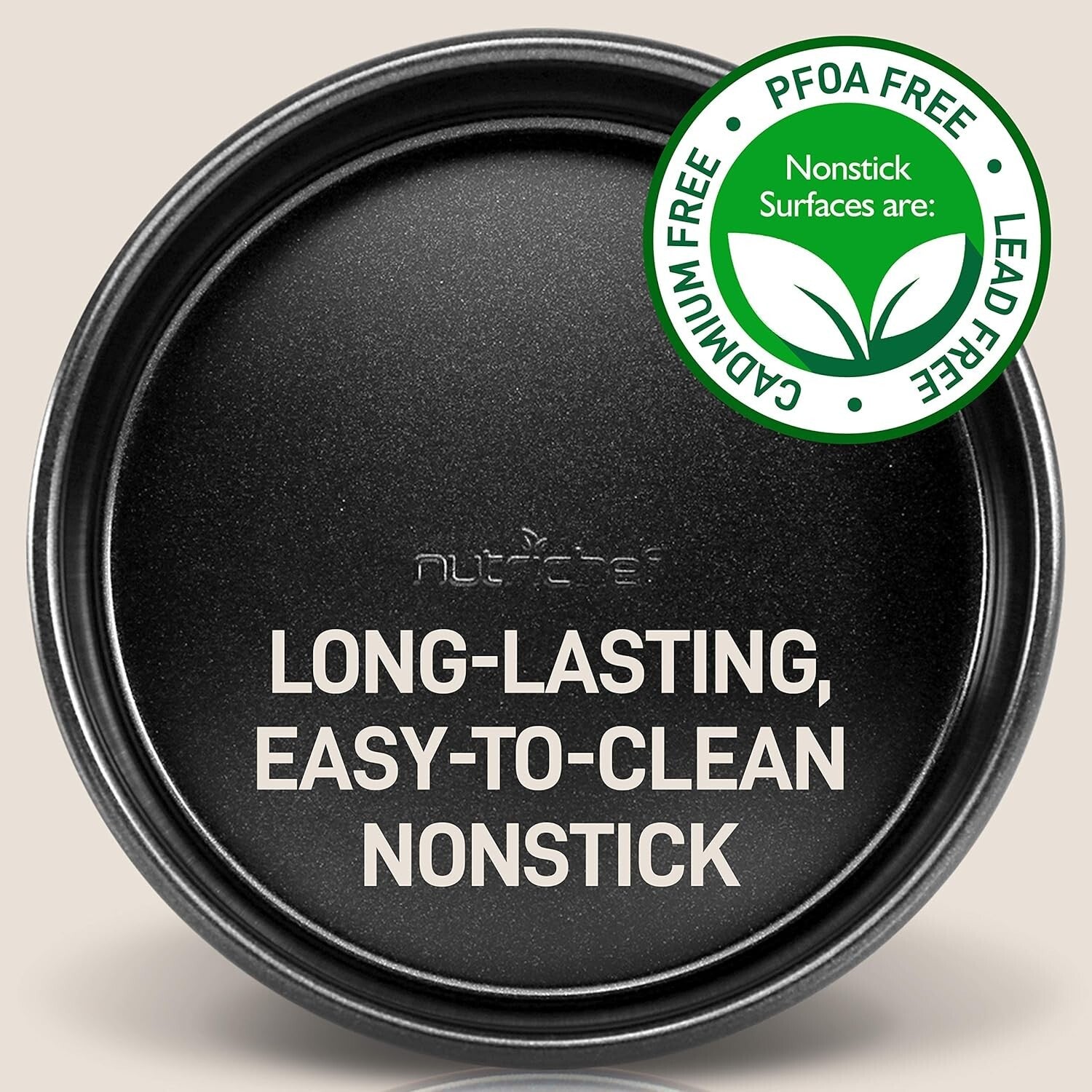 Black Carbon Steel 6-Piece Bakeware Set - Nonstick & Heat Resistant to 446°F