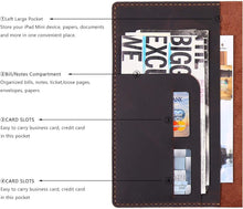 Load image into Gallery viewer, Handcrafted Leather Folio for 6x9 Steno Pads with Card Slots - Coffee Color