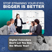 Load image into Gallery viewer, Expansive 2025 Undated Dry Erase Calendar - Ideal for Home, Office &amp; Classroom