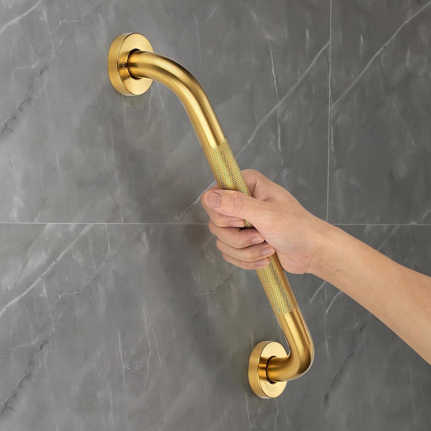 Durable 36-Inch Shower Grab Bars - Non-Slip Stainless Steel Supports for Elderly