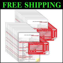 Load image into Gallery viewer, Carbonless Vehicle Inspection Report Forms with Durable FMCSA Labels - 25-Pack