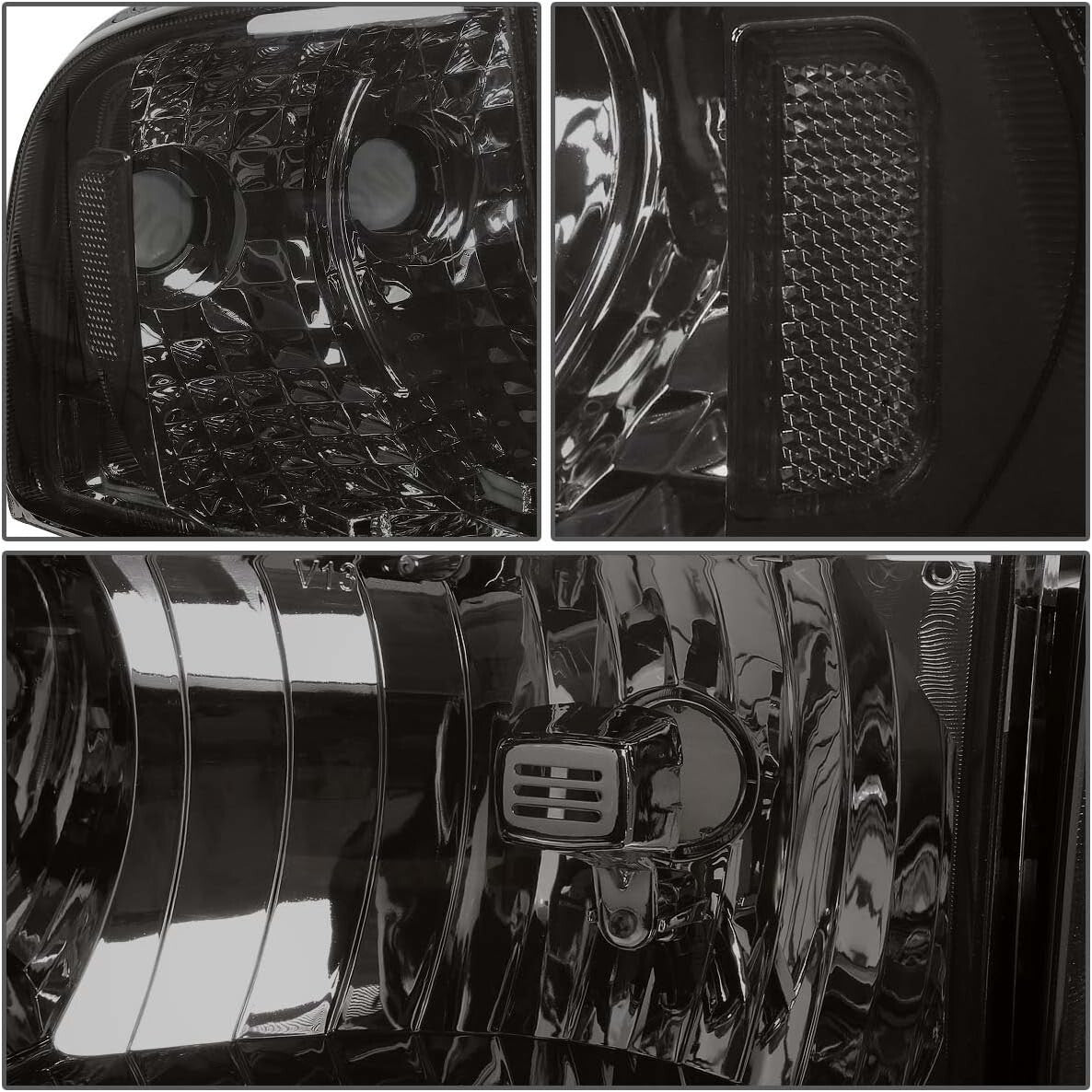Replacement Smoke Lens Headlights for 94-01 Ram 1500/2500/3500 - Complete Set