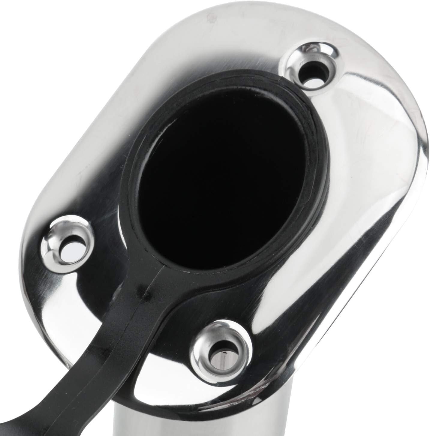 Multi-Angle Fishing Rod Holders - 4-Pack Stainless Steel with Gaskets & Liners