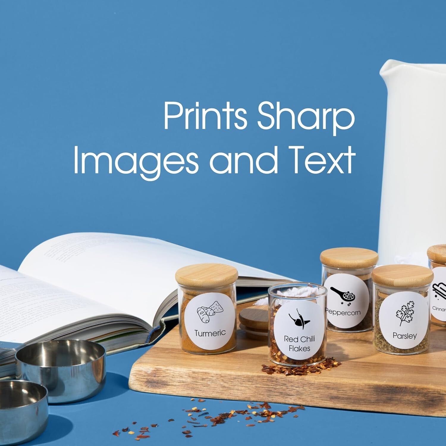 10 Rolls of 2" x 1" Perforated Thermal Labels - Eco-Friendly & Clear Printing