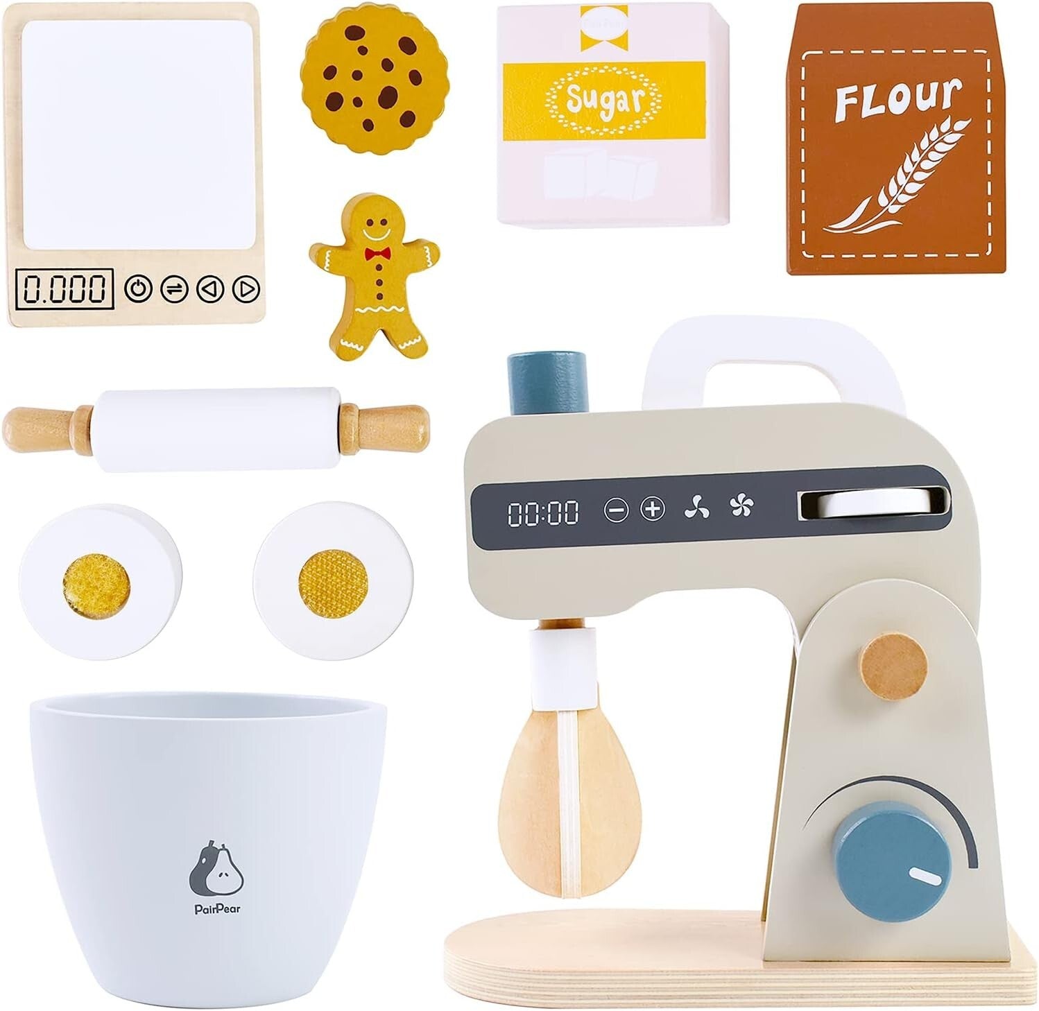Realistic Rotary Mixer and Baking Accessories Set for Creative Kids