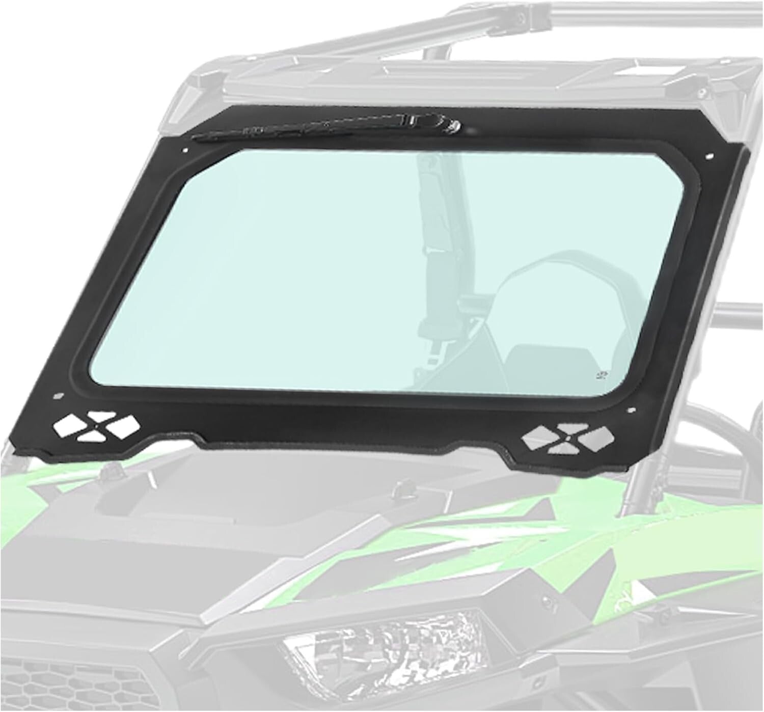 Enhanced Visibility Full Windshield & Wiper for 2014-2018 Polaris RZR XP Turbo