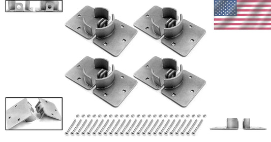 Compact 4 Pack of High-Security Steel Puck Locks for Ultimate Protection