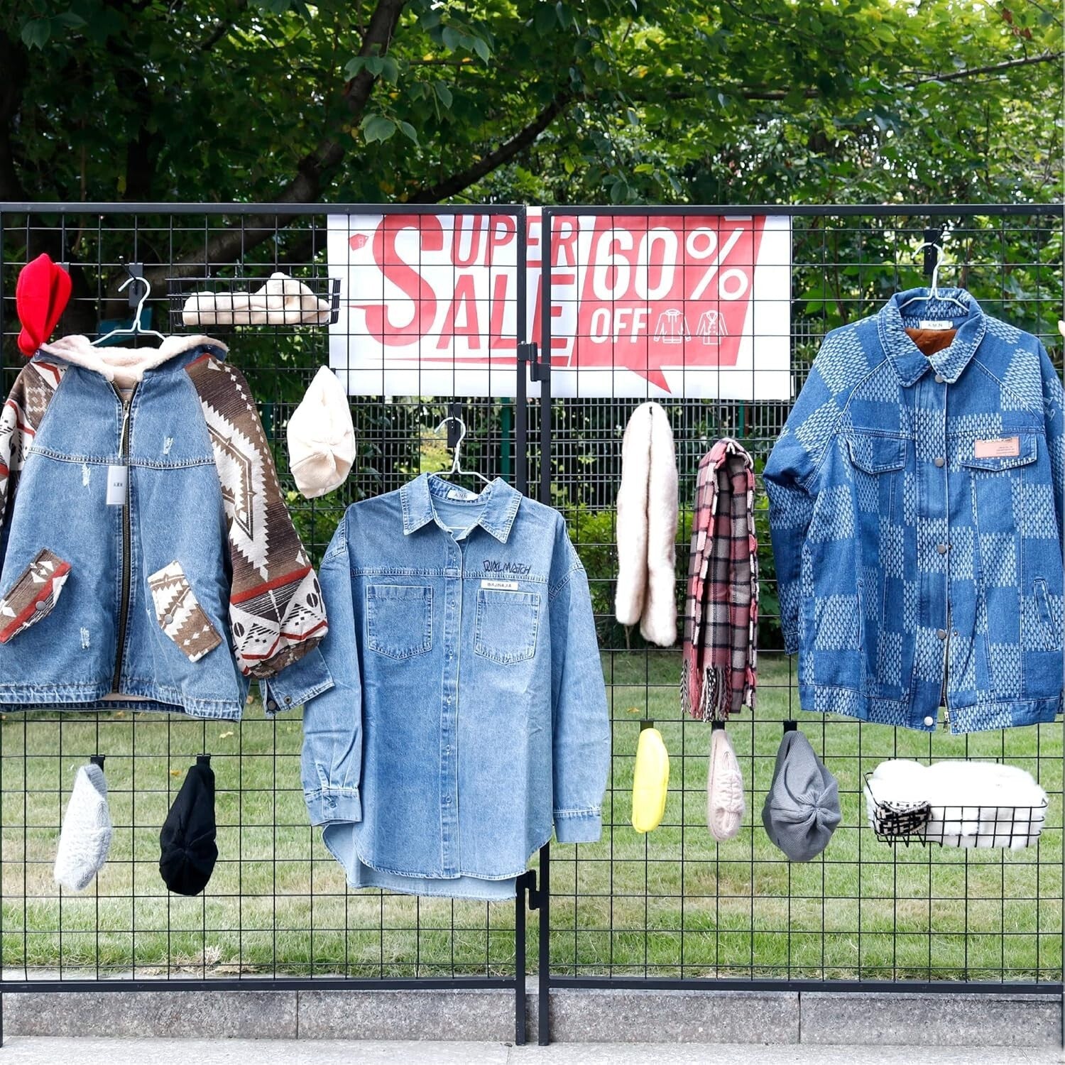 Durable 12-Inch Black Gridwall Hooks - Set of 32 for Smart Organization