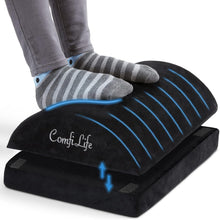Load image into Gallery viewer, Ergonomic Large Foot Stool – Adjustable Height for Desk &amp; Gaming Chair Relief