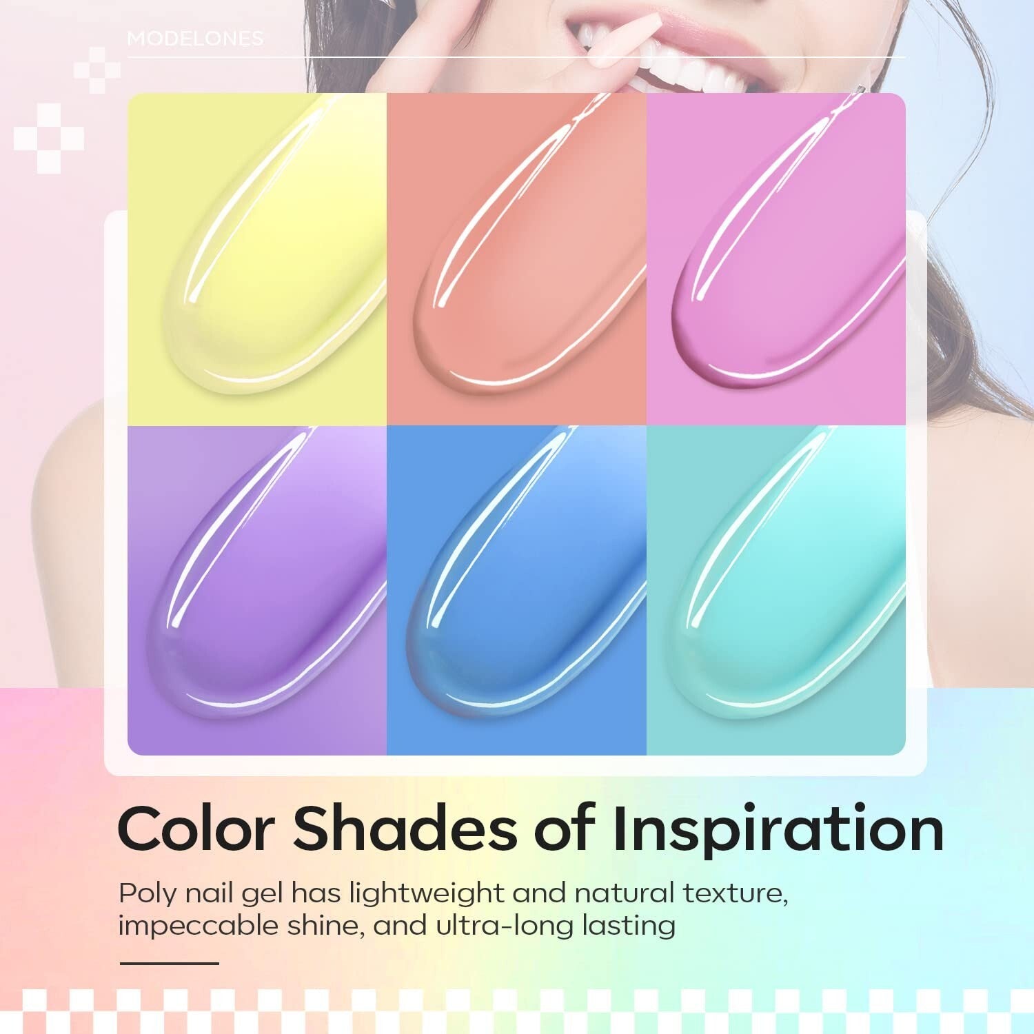 Portable Poly Gel Nail Art Kit: 60-pcs for Effortless Extensions & Care