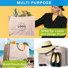 Load image into Gallery viewer, Multipurpose Reusable Shopping Bag - Heavy Duty Comfortable Canvas Tote