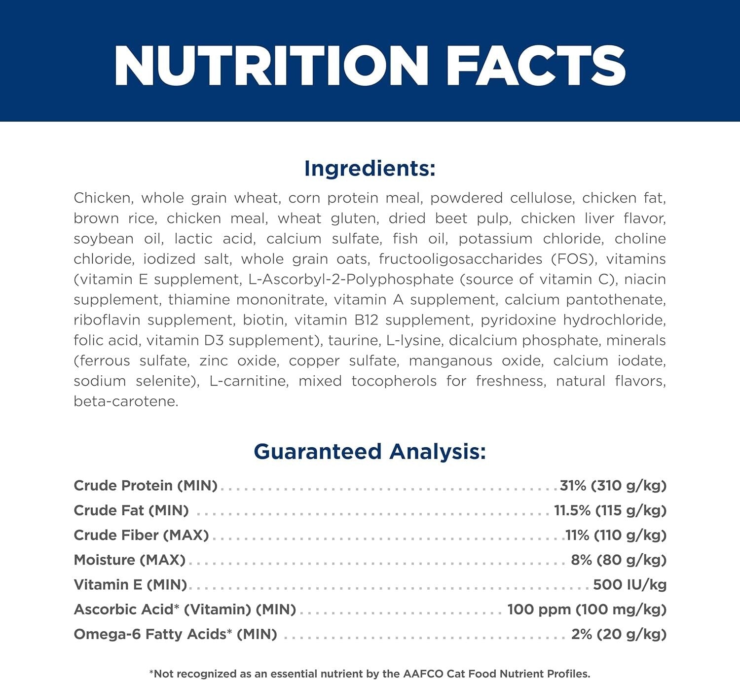 Science Diet 15.5 lb Chicken Flavor Dry Food for Indoor Adult Cats 1-6 Years