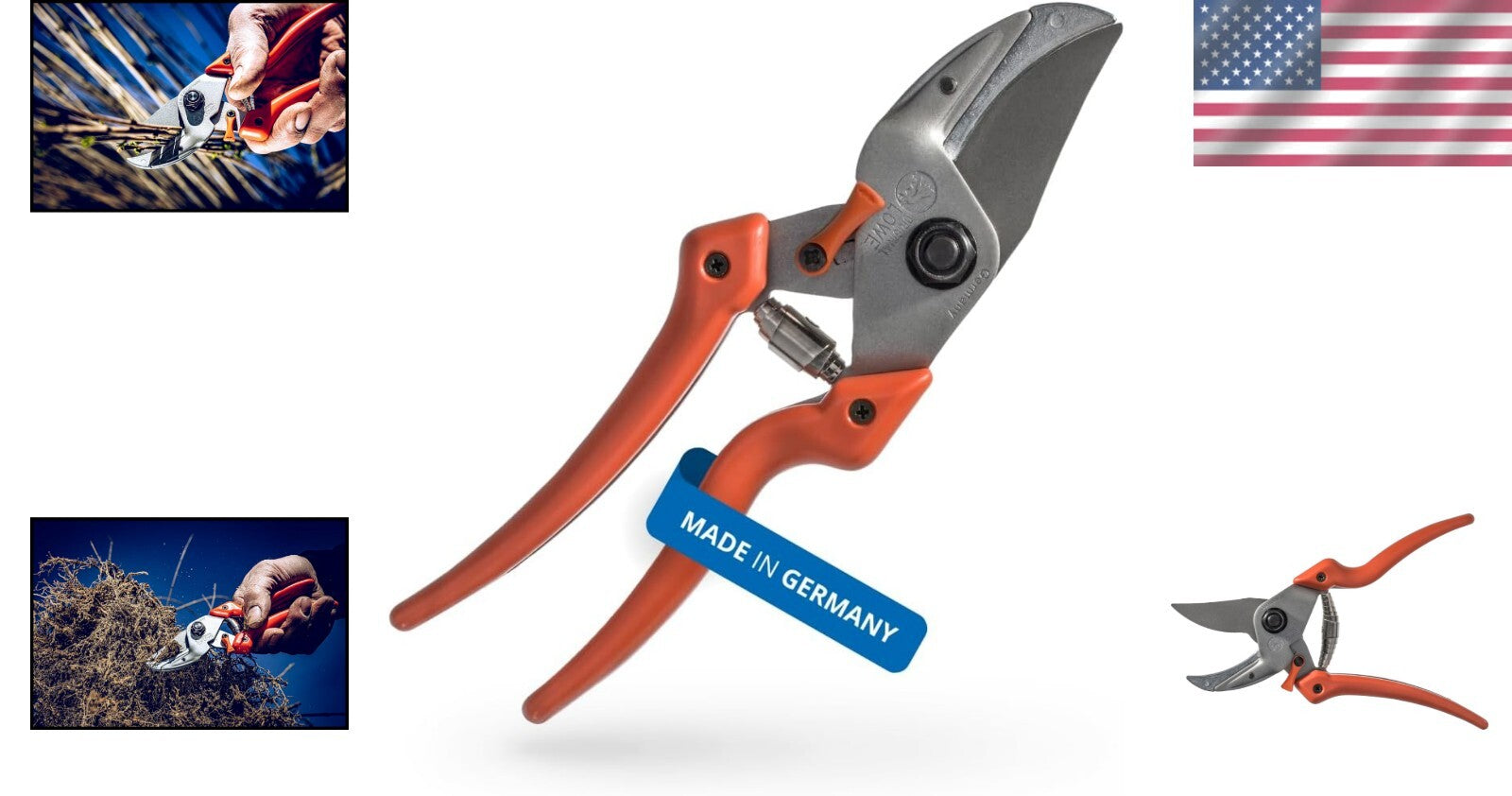 Ergonomic Garden Pruners with Robust Carbon Steel Blade - Precision Cutting Tool