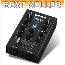 Load image into Gallery viewer, Professional Portable Bluetooth DJ Mixer – 2-Channels with Precise Control