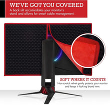 Load image into Gallery viewer, Stylish Red &amp; Black 27-Inch Monitor Cover - Ultimate Protection for Gamers