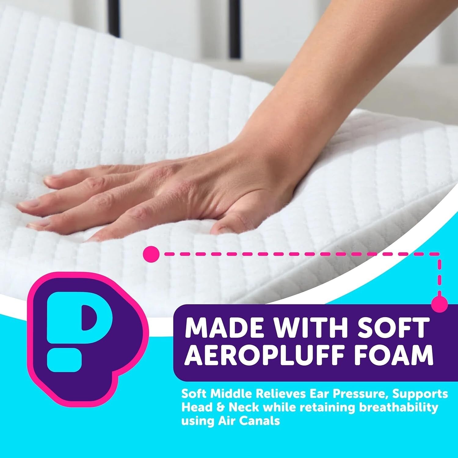 Temperature-Regulating Memory Foam Pillow for Side Sleepers – 5-Inch Comfort