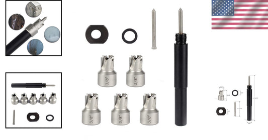 5-Pack 3/8 Inch Spot Weld Cutters for Efficient Metal Sheet Hole Drilling