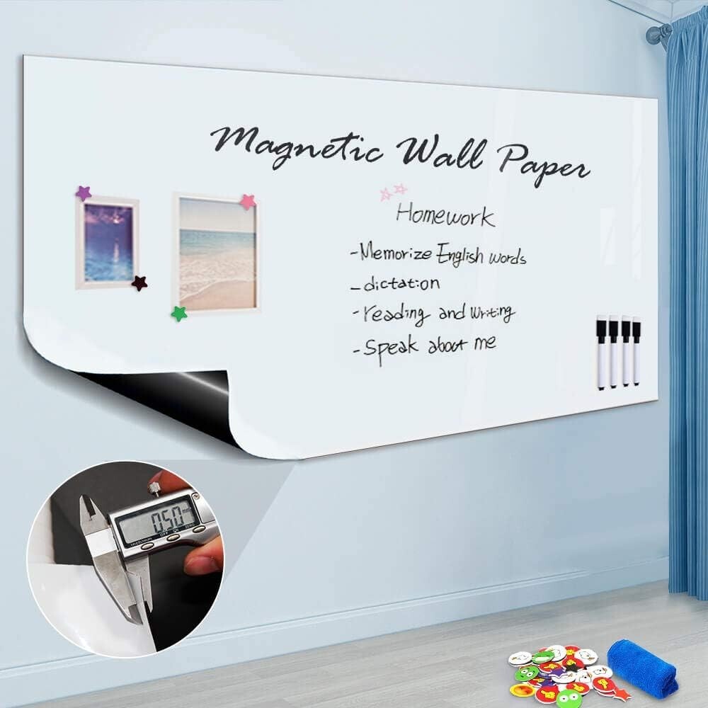 Versatile Magnetic Dry Erase Whiteboard Sticker 60 x 36 inches for All Spaces