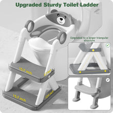 Load image into Gallery viewer, Potty Training Step Stool Seat - Waterproof, Adjustable &amp; Safeguards Sensitivity