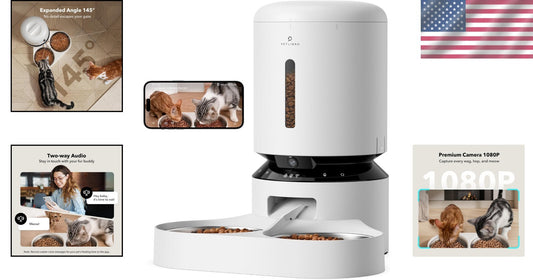 Automatic Feeder with Night Vision Camera - Watch & Feed Your Pets Remotely
