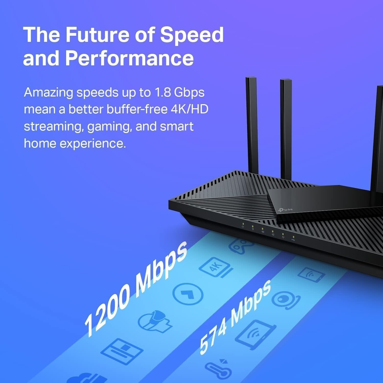 High-Speed AX1800 Wi-Fi 6 Router - Beamforming Tech, Parental Controls Included