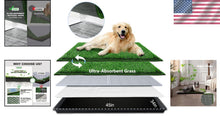 Load image into Gallery viewer, Spacious Indoor-Outdoor Dog Toilet: Ultra-Absorbent Grass Pad for Large Breeds